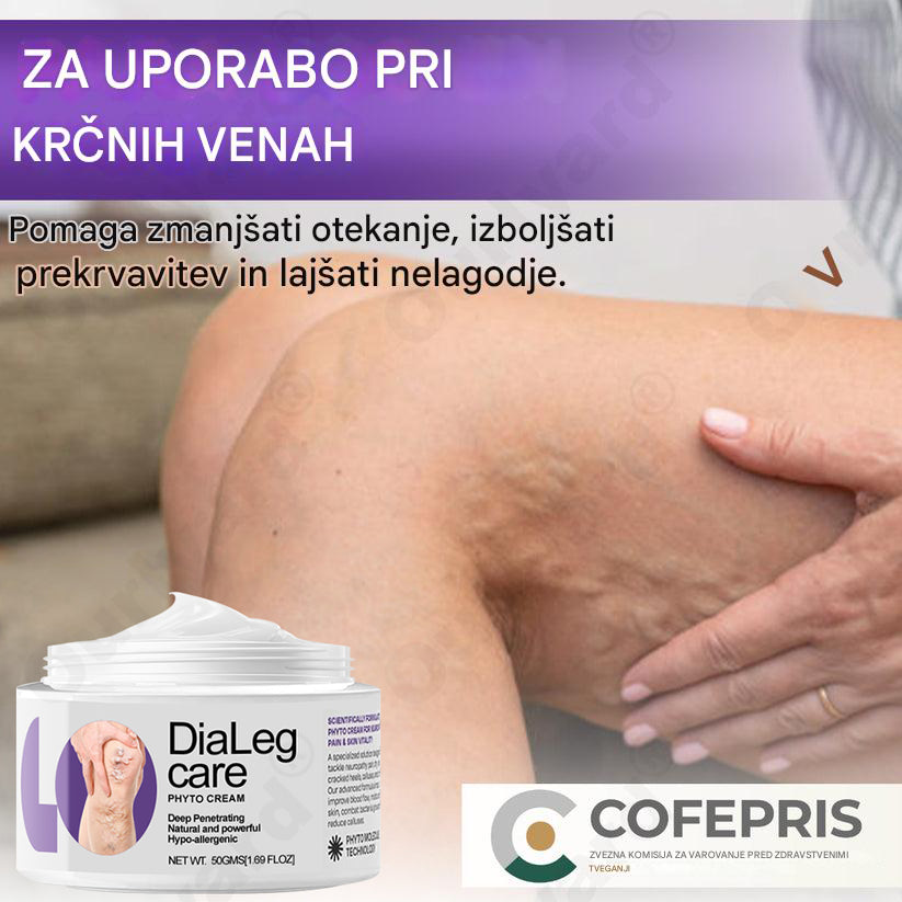 🏆✅ Odobreno s strani NHS – Ourlyard® DiaLeg Care Phyto krema – pomaga pri krčnih žilah, otekanju, krčih in bolečinah v nogah