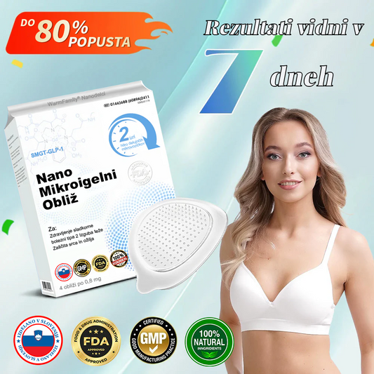 【WarmFamily® Uradna Trgovina】Tirzepatide Nano Mikroigelni Obliž 🇺🇸👨⚕️ (Brez bolečin, 24/7 sproščanje | Hitro izgubi 9+ kg | Do 90% manj sladkorja)