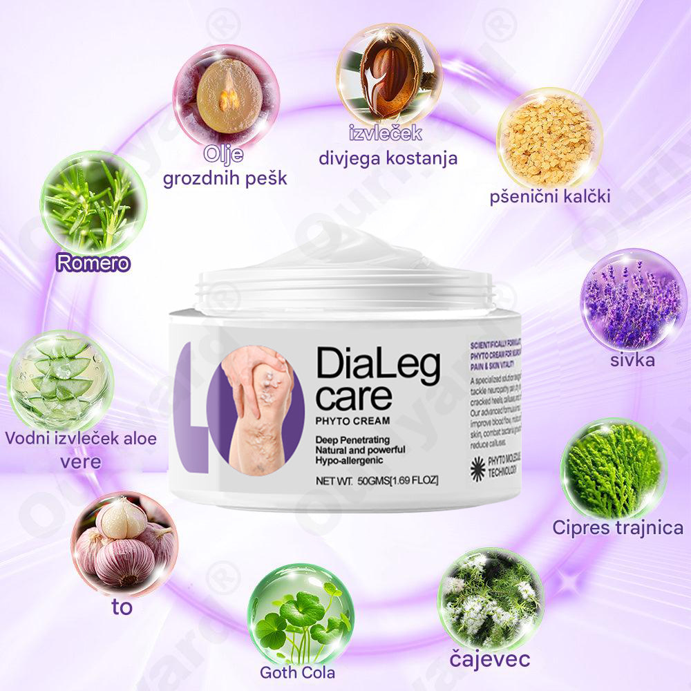 🏆✅ Odobreno s strani NHS – Ourlyard® DiaLeg Care Phyto krema – pomaga pri krčnih žilah, otekanju, krčih in bolečinah v nogah