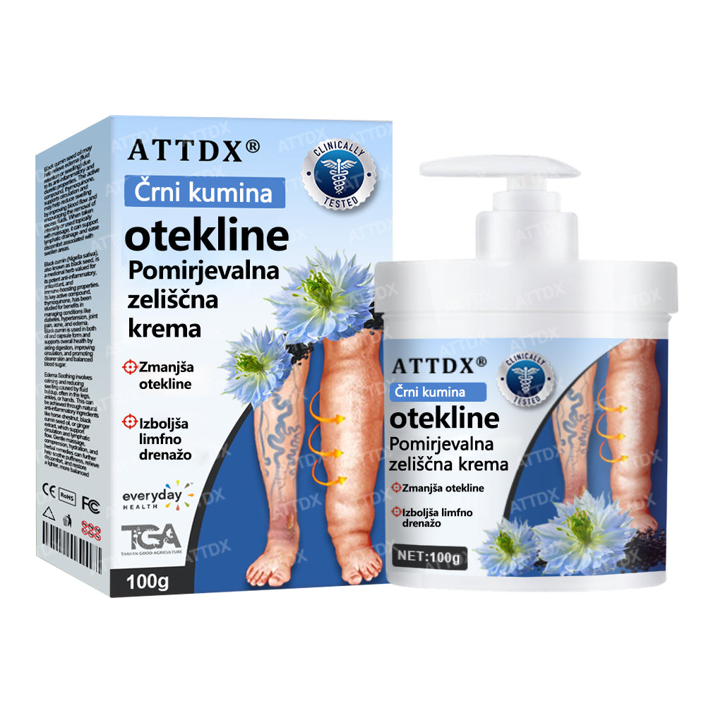 ATTDX® Črni kumen – zeliščna krema za pomiritev oteklin 🌿🦵