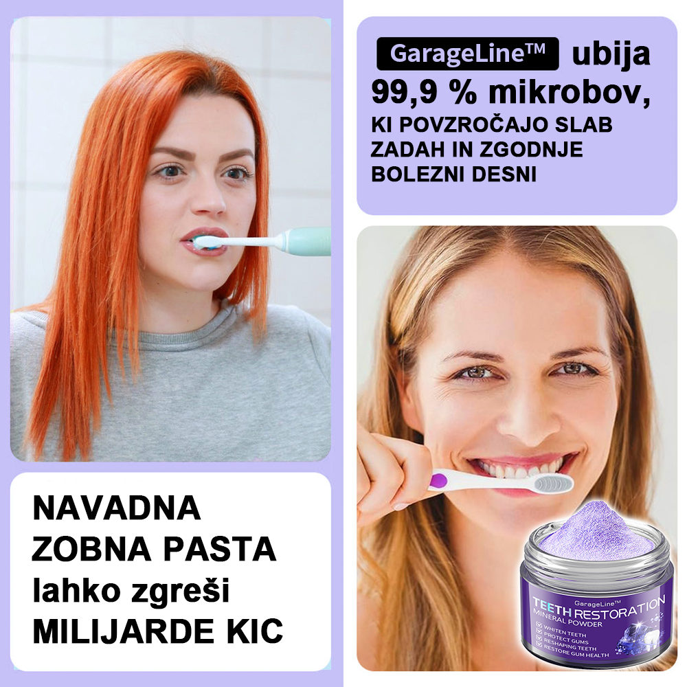 GarageLine™ (priporočeno s strani ADA) Prah za obnovo zobne sklenine (⏰𝐋𝐢𝐦𝐢𝐭𝐚𝐧𝐨 𝐝𝐨𝐥𝐝𝐚𝐧𝐣𝐚 𝐿𝐚𝐬𝐭 𝟑𝟎 𝐦𝐢𝐧𝐮𝐭) 🪥🦷