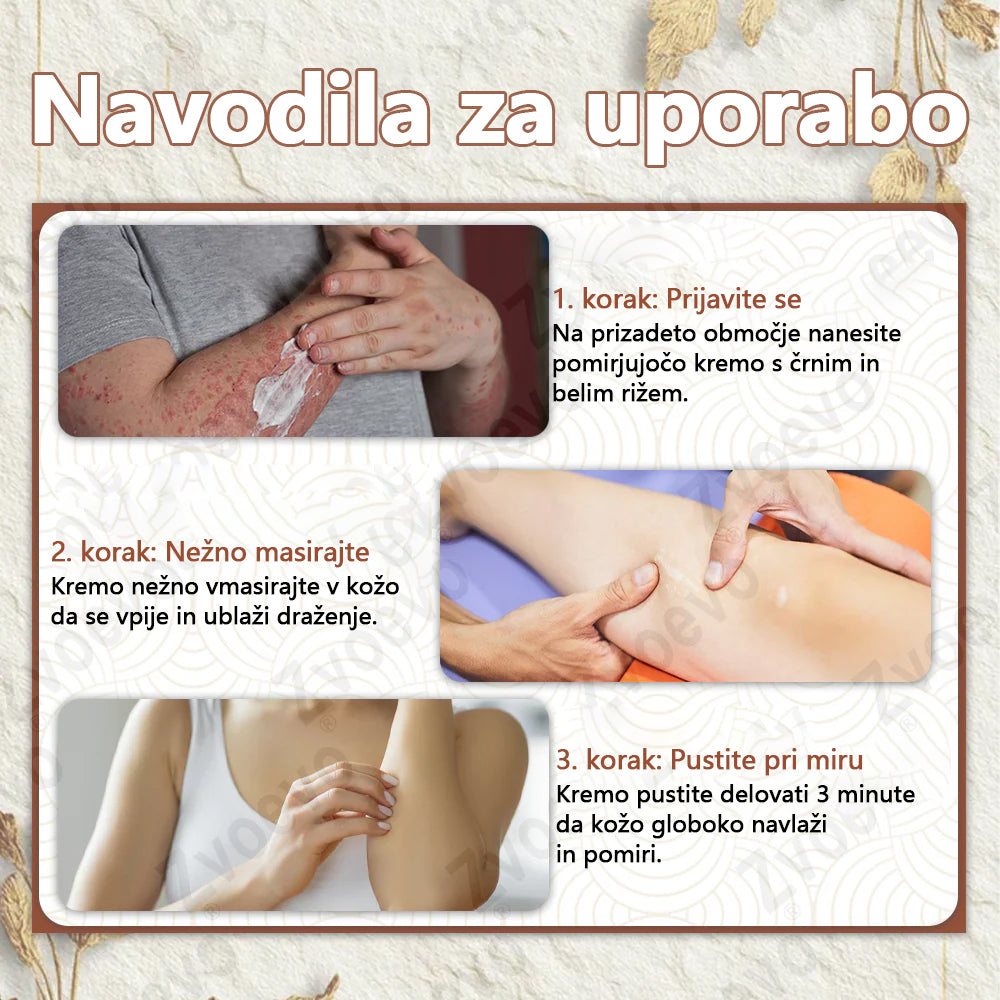 Zvoevo® Black Rice Skin Repair Essence Cream ⚕️ Certificirano pri EU (Odstranjuje bradavice in kožne izrastke, lajša luskavico, izboljšuje kopičenje keratina in folikularno keratinizacijo, posvetli pigmentacijo, sončne pege in starostne pege)