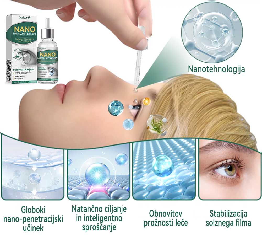 👩⚕️Ourlyard® Nano kapljice za oči ✅Odobreno s strani EMA (primerno za daljnovidnost, sindrom suhega očesa, glavkom in sivo mreno) ☘️