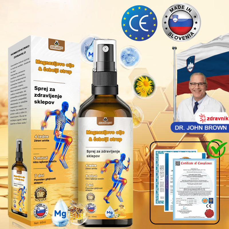 ✅Offizieller Shop: Ourlyard™ Magnezijevo olje & čebelji strup sprej za zdravljenje sklepov