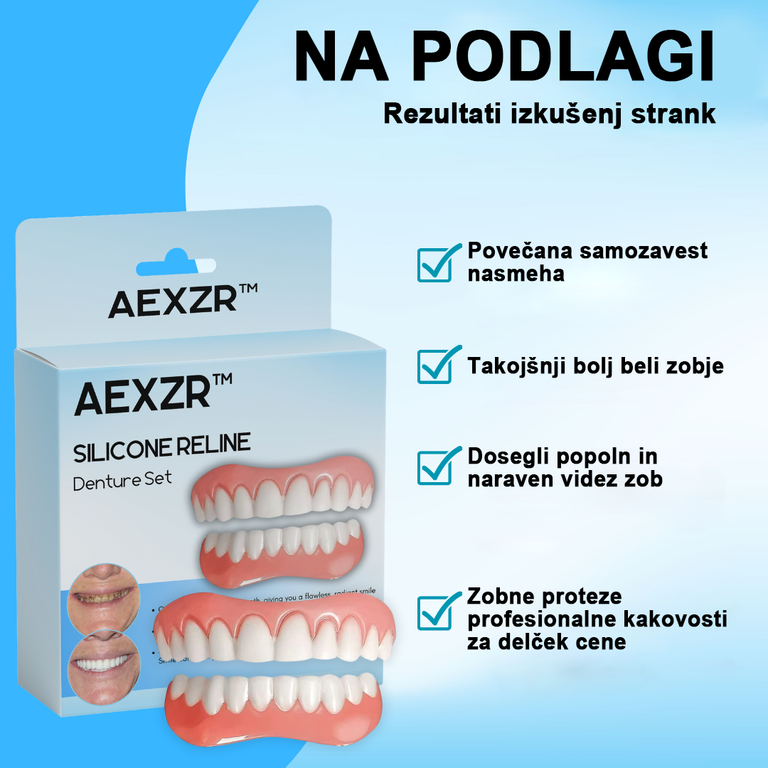 šššššā¢ set silikonskih reline proteza