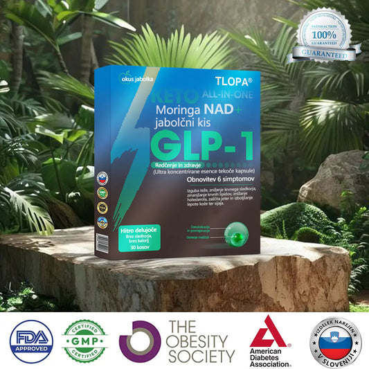 TLOPA® GLP-1 Slimming & Health Ultra Concentrated Essence Liquid Pearls - NAD+ Moringa & ACV (✅speedy, long-lasting, addressing diabetes, obesity, and cardiovascular diseases)