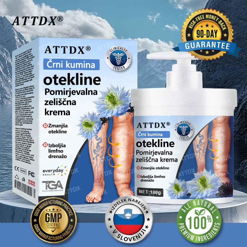 ATTDX® Črni kumen – zeliščna krema za pomiritev oteklin 🌿🦵