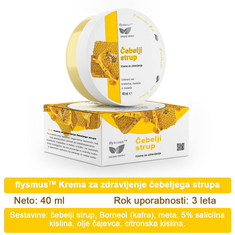 ✅flysmus™ zdravilna krema s čebeljim strupom🐝: Zdravljenje ekcemov, luskavice, aken, rozacee, glivičnih okužb, bradavic
