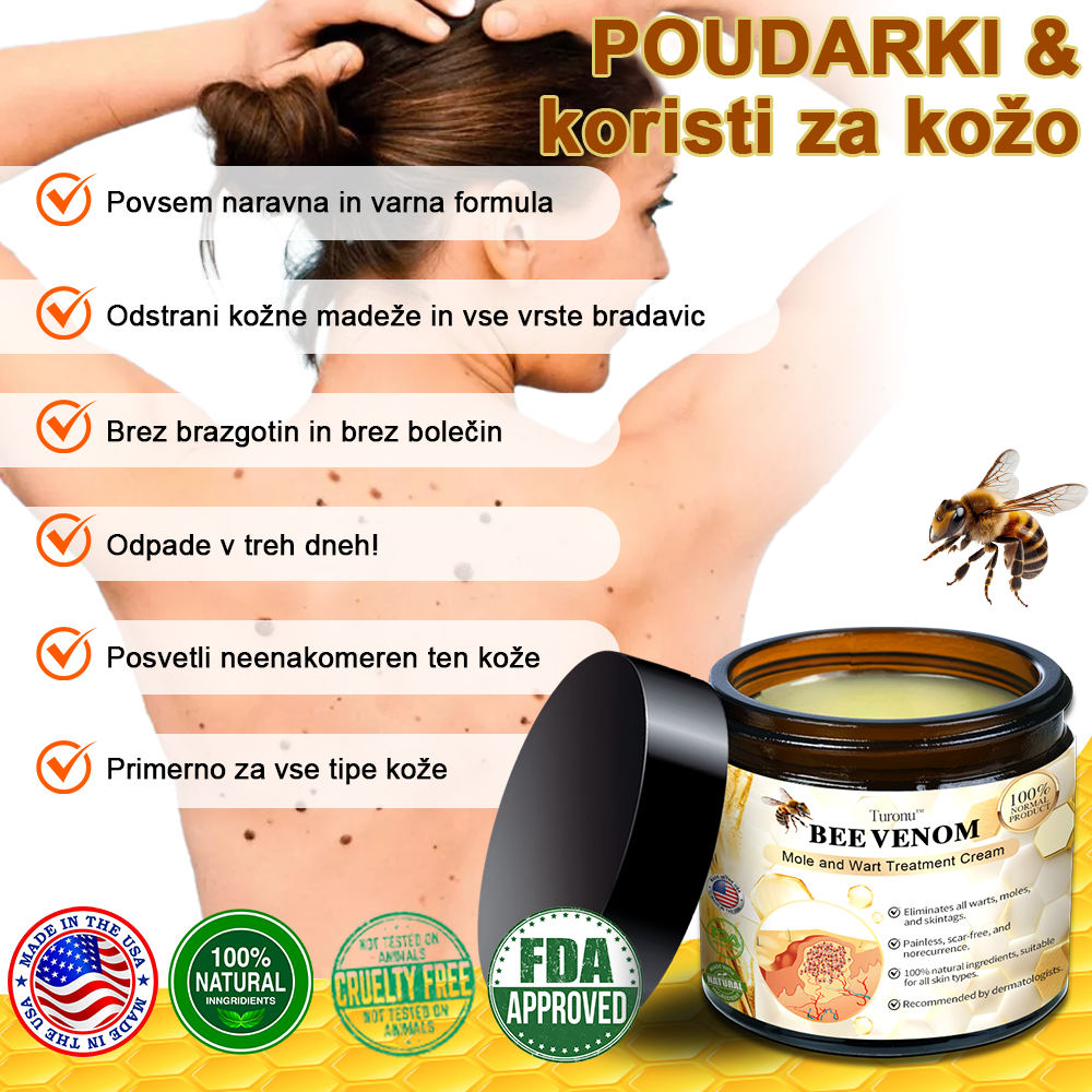 🍊𝑻𝒖𝒓𝒐𝒏𝒖™ Zdravilno mazilo s čebeljim strupom (👨⚕𝐀𝐀𝐃 PRIPOROČILA)