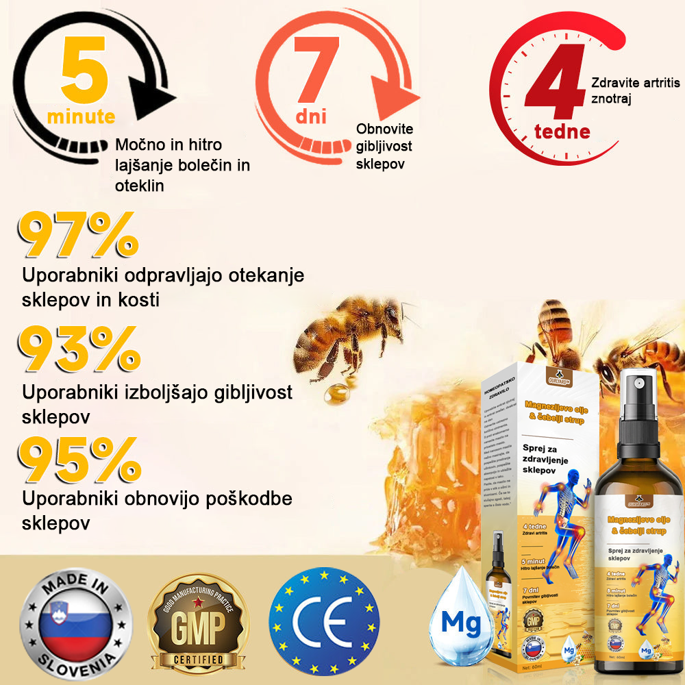 ✅Offizieller Shop: Ourlyard™ Magnezijevo olje & čebelji strup sprej za zdravljenje sklepov