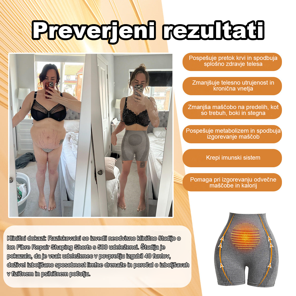 ✨【Pripravljeno na jesen 2025】𝐒𝐡𝐨𝐫𝐭𝐬™ mikrovibracijski masažni modul, popravilo ionskih vlaken, kratke hlače za oblikovanje🌻