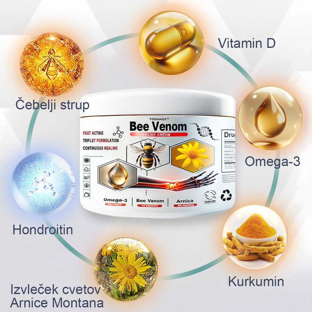 🌈🌈𝐓𝐎𝐃𝐀𝐇𝐎𝐅™ Krema za lajšanje bolečin in celjenje kosti s čebeljim strupom🔥Primerno za vse starosti💎 Časovno omejeno 60 % popusta💎