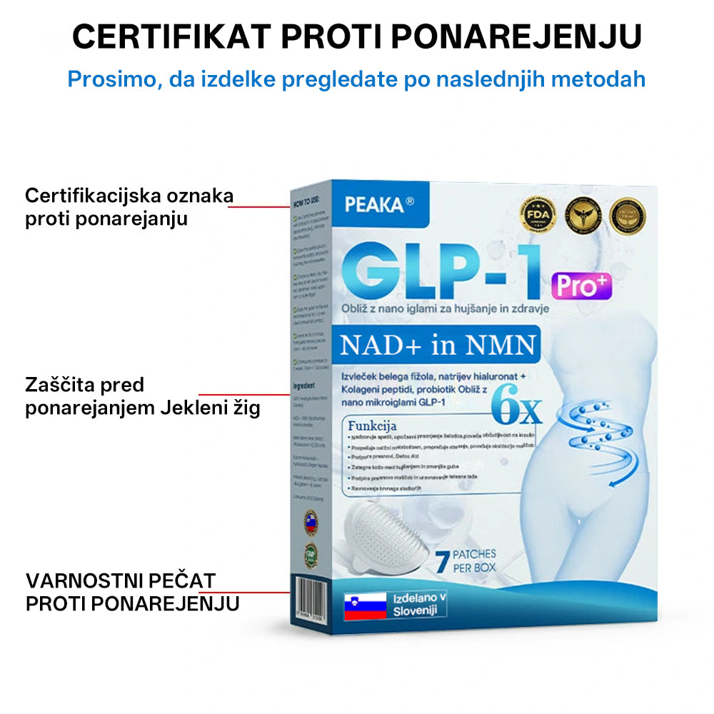 【Zadnji dan promocije 80% POPUSTA 🥇】PEAKA® GLP-1 & NAD+ NANO IGLIČNI OBLIŽ za hujšanje in zdravje  (Brez bolečin. 24/7 sproščanje | Hitra izguba 20 lbs | 90% padec sladkorja)