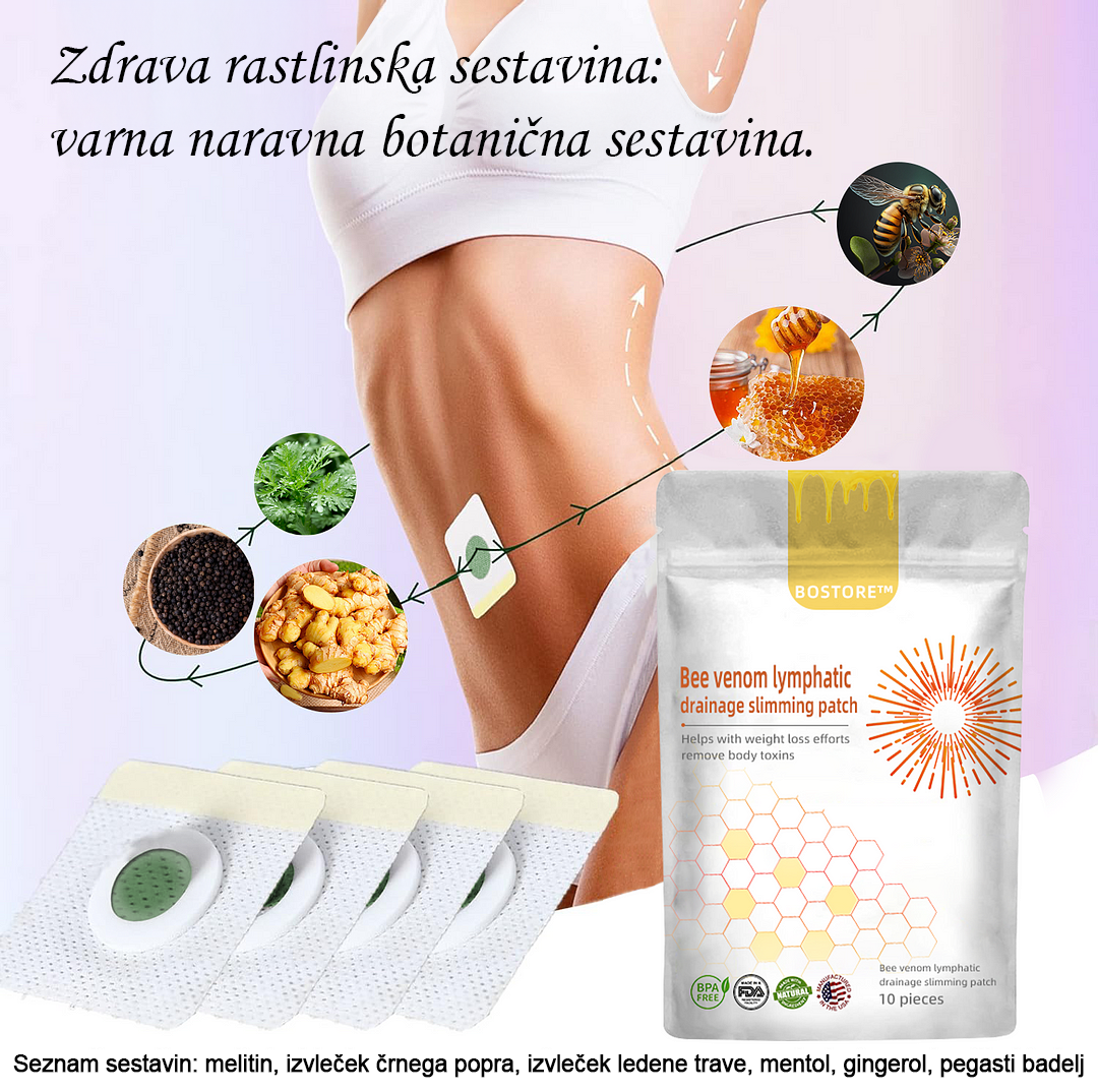 🌵BOSTORE™Bee Venom limfno drenažni obliž za hujšanje 🔥Primeren za vse starosti💎 Časovno omejen 80% popust💎💎💎