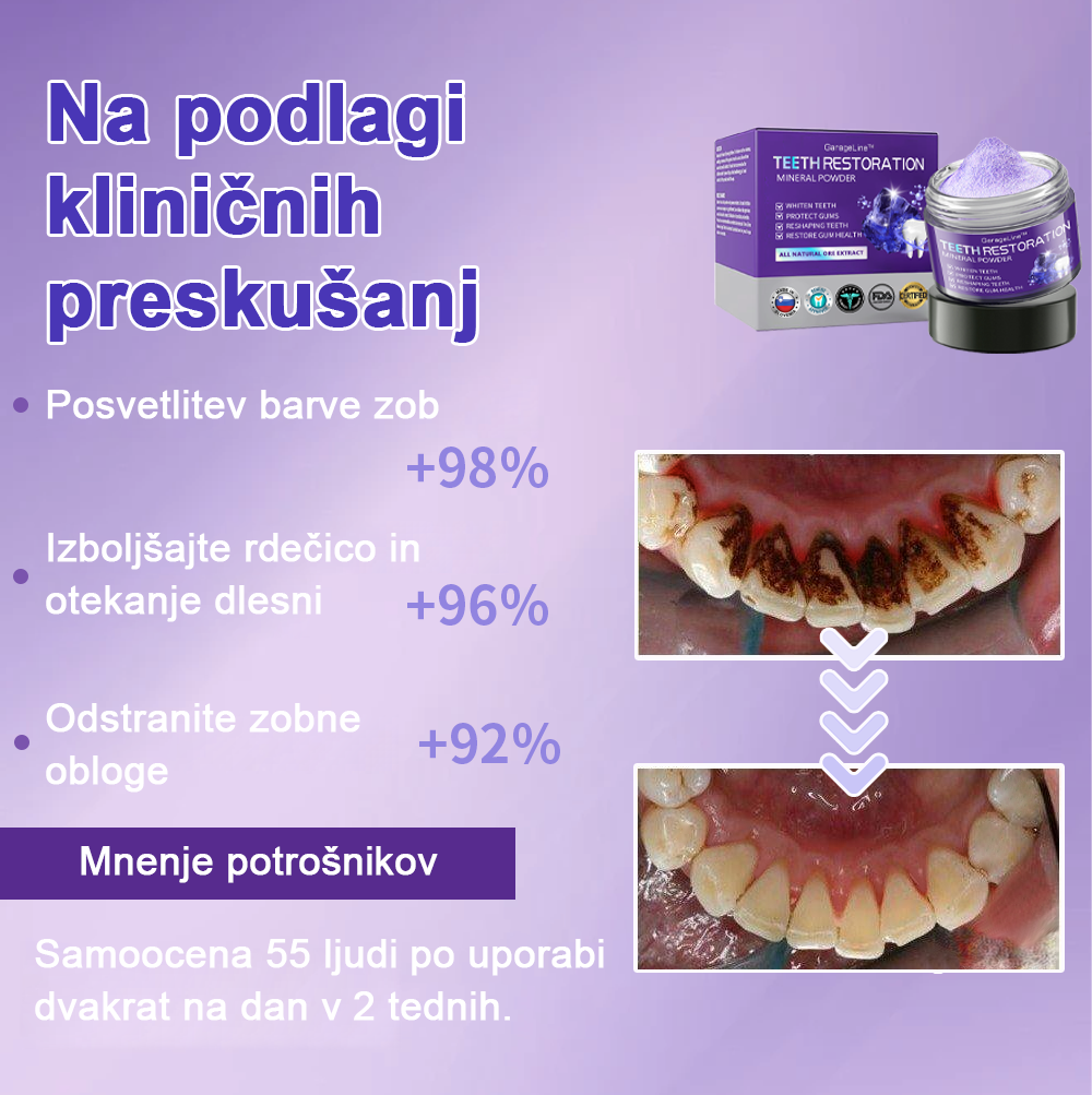 GarageLine™ (priporočeno s strani ADA) Prah za obnovo zobne sklenine (⏰𝐋𝐢𝐦𝐢𝐭𝐚𝐧𝐨 𝐝𝐨𝐥𝐝𝐚𝐧𝐣𝐚 𝐿𝐚𝐬𝐭 𝟑𝟎 𝐦𝐢𝐧𝐮𝐭) 🪥🦷