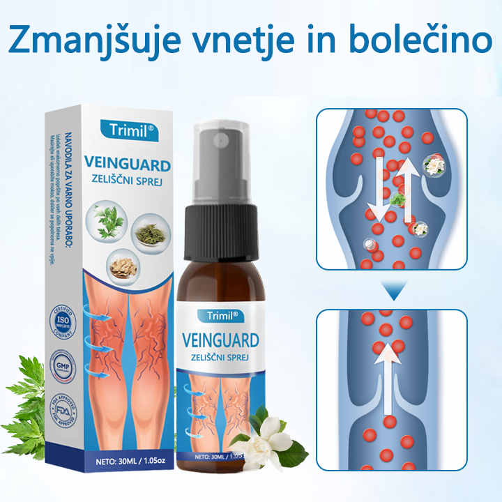 💚Trimil® VeinGuard zeliščni sprej – ✅ Klinično dokazano, da odpravi krčne žile že v 7 dneh! (potrjeno s strani Evropske agencije za zdravila – EMA)