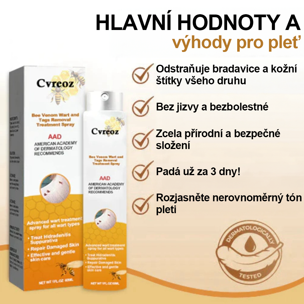 🐝🐝Cvreoz™ sprej za odstranjevanje bradavic in znamenj 🐝🐝🐝 (🔥Poslednja promocija 80% popust)