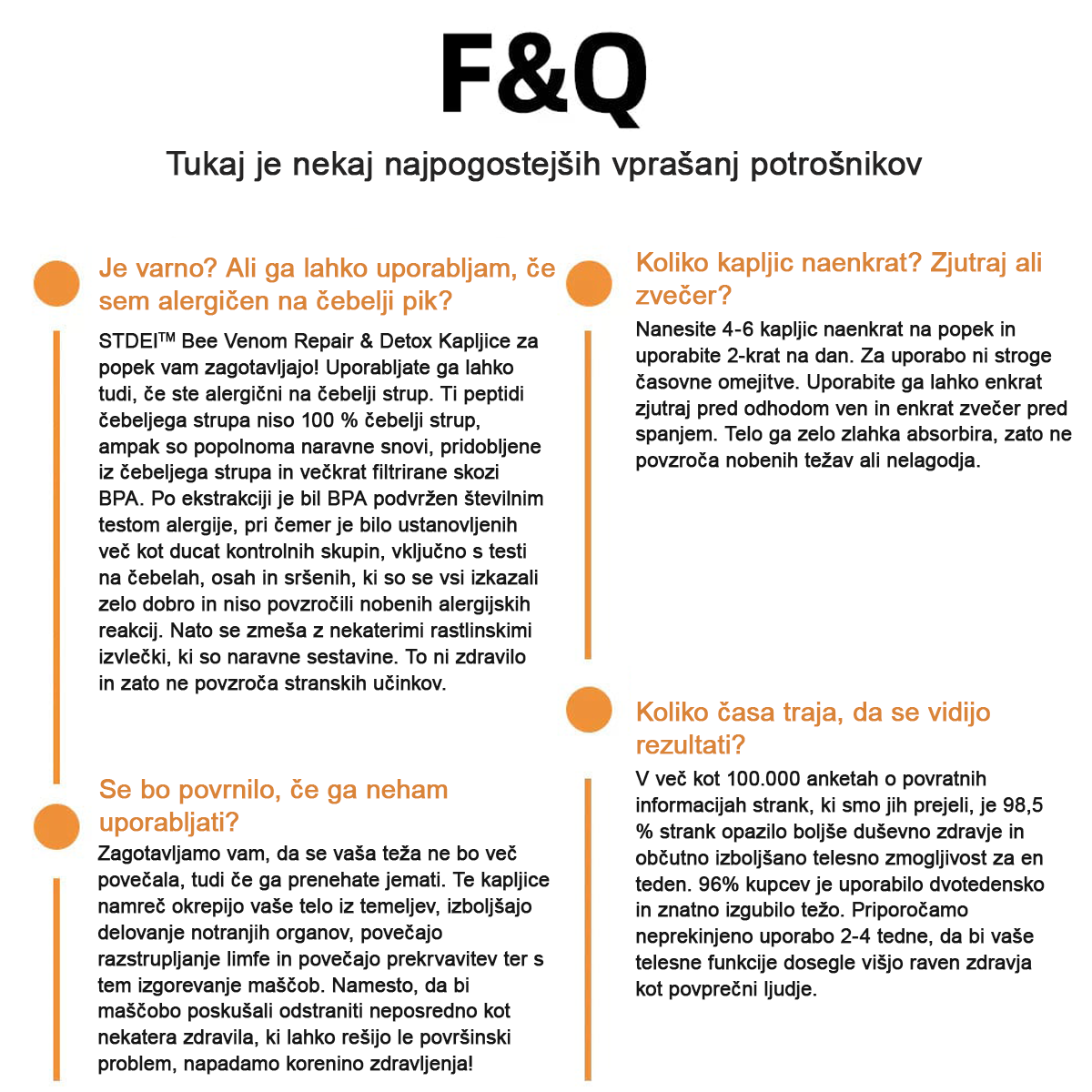 💝𝑺𝑻𝑫𝑬𝑰™  Kapljice za razstrupljanje črevesja s čebeljim strupom (za vse oblike debelosti in bolezni bezgavk)🔥