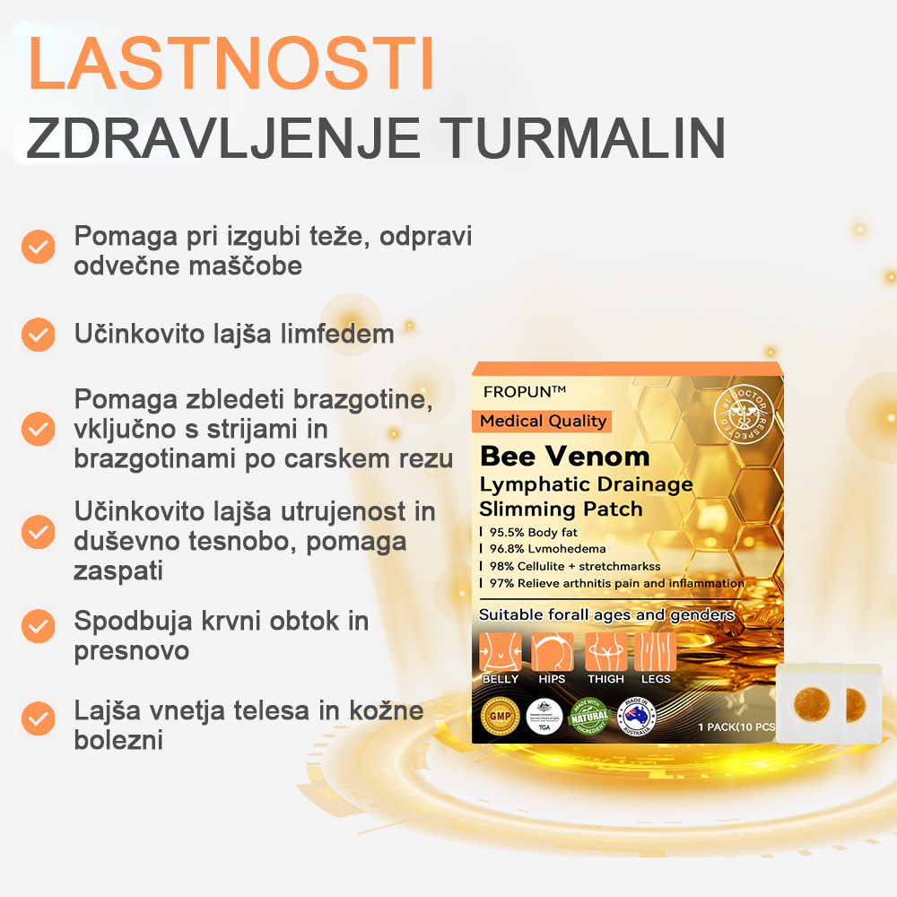 🍀🎈𝐅𝐑𝐎𝐏𝐔𝐍™ Čebelji strup Limfna drenaža obliž za hujšanje (Za vse limfatične težave in debelost)
