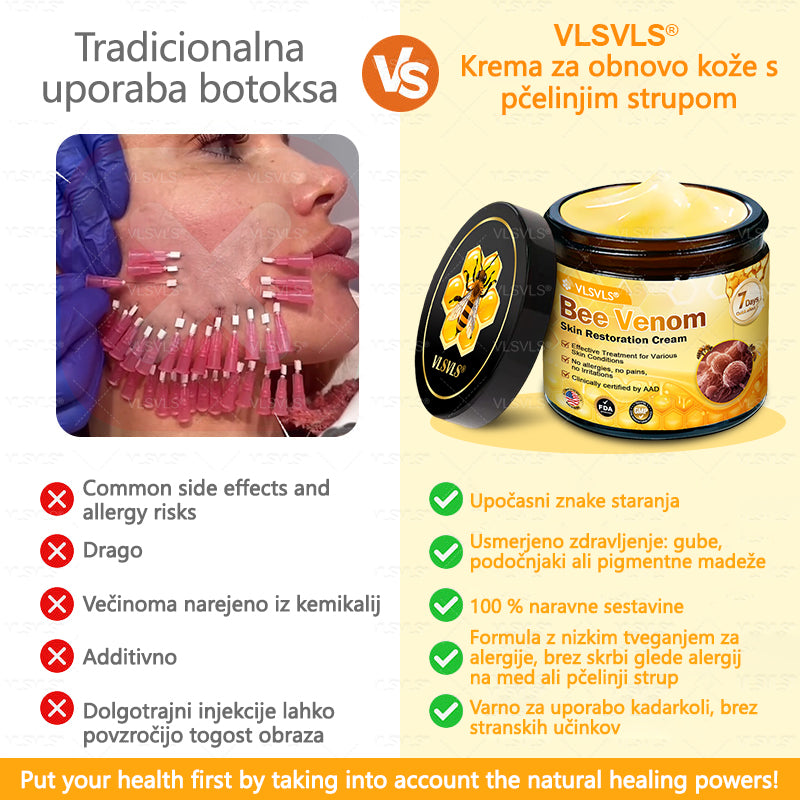 ✨ VLSVLS® krema za obnovo kože s čebeljim strupom 🔥 ZADNJI DAN 80% CENEJE