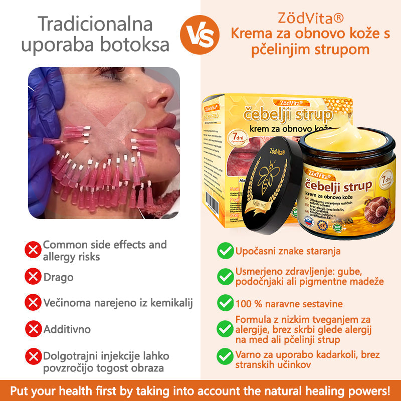 💟 Dermatologi priporočajo ✨ ZödVita® obnavljajoča krema z čebeljim strupom 🔥  CE-certifikat in ga priporoča Slovensko dermatološko društvo (SDD)