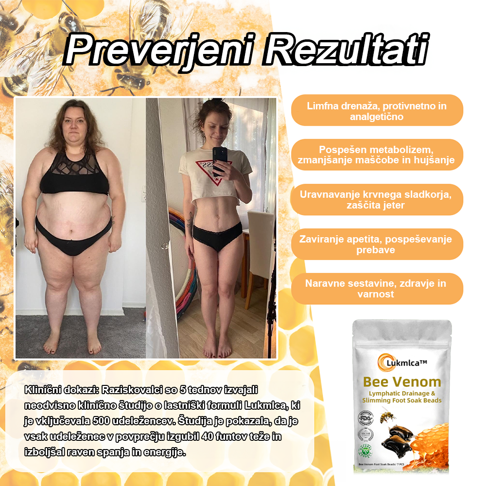🐝𝙇𝙪𝙠𝙢𝙡𝙘𝙖™ kroglice za limfno drenažo s čebeljim strupom in namakanje stopal🫚