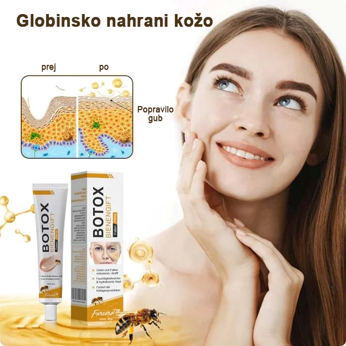 🍀 Zadnji dan promocije: 83 % popust ✨𝐅𝐮𝐫𝐳𝐞𝐫𝐨™ Kremni odstranjevalec gub z čebeljim strupom in botoks učinkom🐝