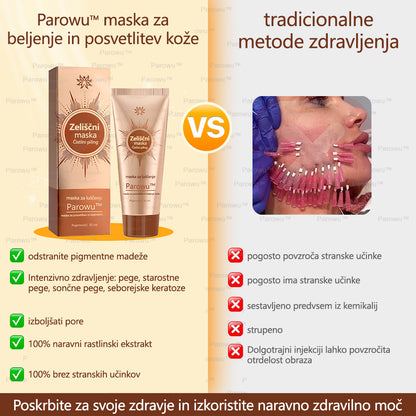 Parowu™ Belilna in Odstranjevalna Maska za madeže - 🍀 Naravne sestavine trajno odstranjujejo pigmentne madeže, starostne pege, pegice in sončne madeže 🔥