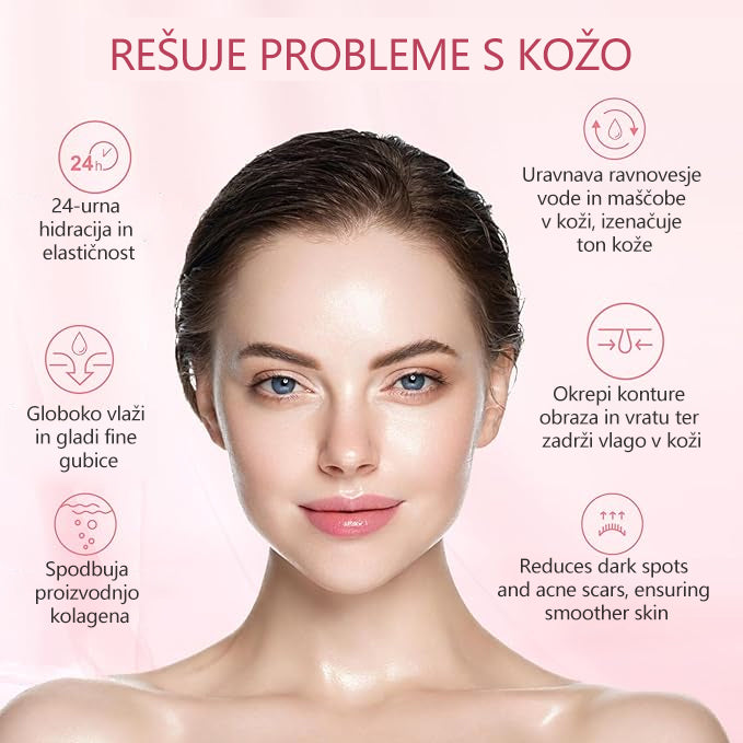 Koencim Q10 Collagen Jelly Skin Cream Odobreno Britansko združenje dermatologov (BAD) (pomaga pri aknah, bradavicah, rozacei, psoriazi, starostnih pegah, ekcemih in zmanjša videz strij)