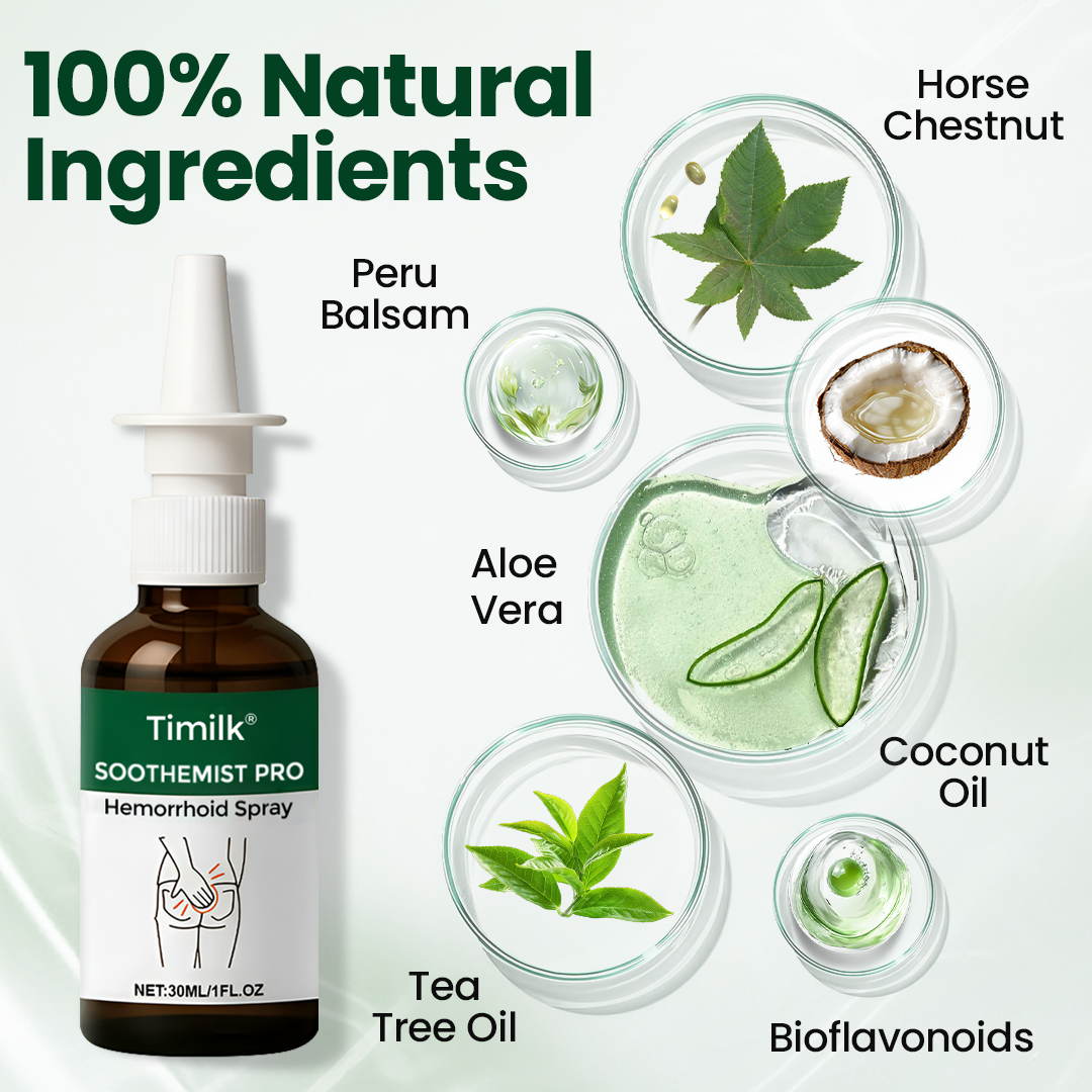 Twinsun® SootheMist PRO – Hitro olajšanje bolečin in krvavitev pri hemoroidih 🔥 100 % naravno zeliščno, brez dodatkov, certificirano s strani JAZMP 🌿