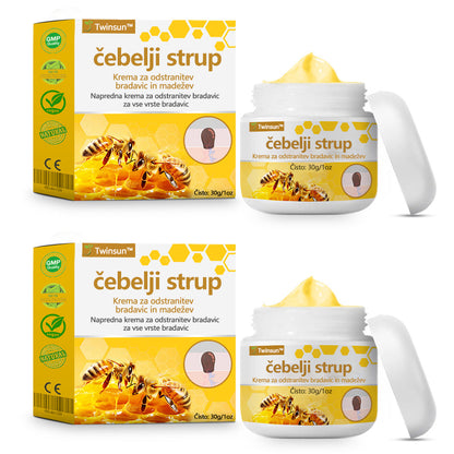 🐝Twinsun™ Izjemno Močna Krema z Čebeljim Strupom, s certifikatom EMA💖 Za zdravljenje bradavic, kožnih izrastkov, okužb in keratoze, ter za glajenje neenakomerne kože