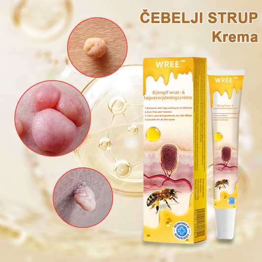 🌺𝙒𝙍𝙀𝙀™ Krema za odstranjevanje bradavic in oznak s čebeljim strupom (👨‍⚕Primerna za vse tipe kože)🐝(🔥Promocija zadnji dan 70% popust)