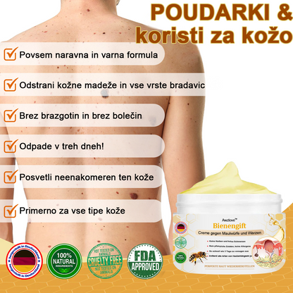 [🌟 gotovina ob dostavi (COD) 🌟] 𝐀𝐰𝐳𝐥𝐨𝐯𝐞™ Krema za zdravljenje madežev in bradavic s čebeljim strupom (priporočila 👨‍⚕AAD)