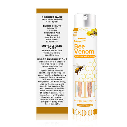 【✨Plačilo po povzetju✨】𝙁𝙪𝙧𝙯𝙚𝙧𝙤™ Pršilo za krčne žile s čebeljim strupom 🐝