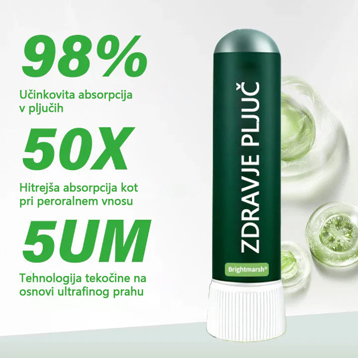 Brightmarsh® Lung Health Detox Inhaler 🌬️ Revolucionarna tehnologija vdihavanja za močnejša in bolj zdrava pljuča