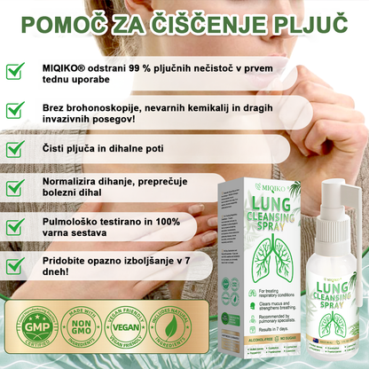 [Uradna vodilna trgovina blagovne znamke] 👨‍⚕️𝐌𝐈𝐐𝐈𝐊𝐎® Sprej za napredno čiščenje pljuč (☘️Priporočajo strokovnjaki za pljuča☘️)