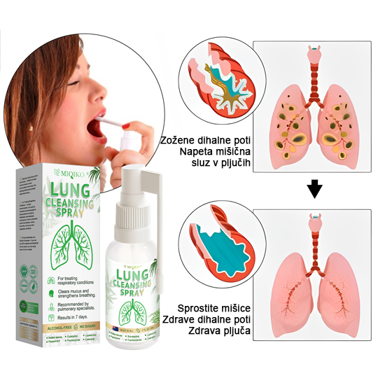 [Uradna vodilna trgovina blagovne znamke] 👨‍⚕️𝐌𝐈𝐐𝐈𝐊𝐎® Sprej za napredno čiščenje pljuč (☘️Priporočajo strokovnjaki za pljuča☘️)