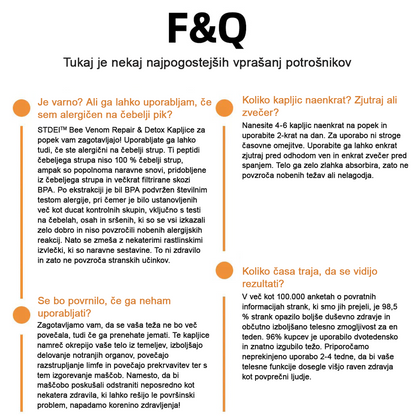 💝𝑺𝑻𝑫𝑬𝑰™  Kapljice za razstrupljanje črevesja s čebeljim strupom (za vse oblike debelosti in bolezni bezgavk)🔥