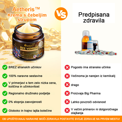 🔥 𝘈𝘦𝘵𝘩𝘦𝘳𝘪𝘴™ Krema za lajšanje artritisa s čebeljim strupom (posebej za starejše odrasle) 🦴– zadnji dan promocije: 70 % popusta 💪