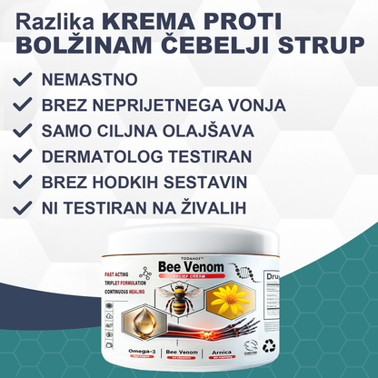 🌈🌈𝐓𝐎𝐃𝐀𝐇𝐎𝐅™ Krema za lajšanje bolečin in celjenje kosti s čebeljim strupom🔥Primerno za vse starosti💎 Časovno omejeno 60 % popusta💎