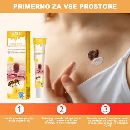 🌺𝙒𝙍𝙀𝙀™ Krema za odstranjevanje bradavic in oznak s čebeljim strupom (👨‍⚕Primerna za vse tipe kože)🐝(🔥Promocija zadnji dan 70% popust)