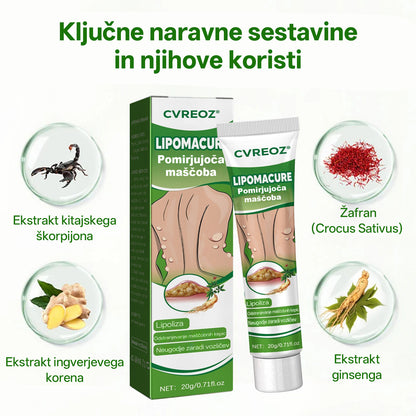 Cvreoz® KnotAway Pomirjevalno Mazilo – Pomirjevalno Mazilo za Naravno Zmanjšanje Lipomov🌿