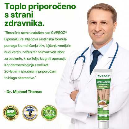 Cvreoz® KnotAway Pomirjevalno Mazilo – Pomirjevalno Mazilo za Naravno Zmanjšanje Lipomov🌿