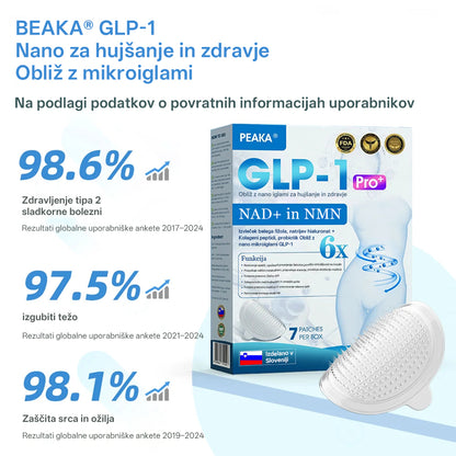 【Zadnji dan promocije 80% POPUSTA 🥇】PEAKA® GLP-1 & NAD+ NANO IGLIČNI OBLIŽ za hujšanje in zdravje  (Brez bolečin. 24/7 sproščanje | Hitra izguba 20 lbs | 90% padec sladkorja)